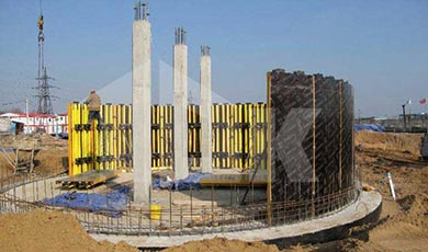 Фото 1370: бетонирование криволинейных конструкций